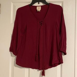 Maroon Blouse